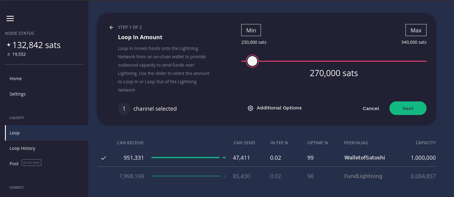 Loop In Fixed Fund