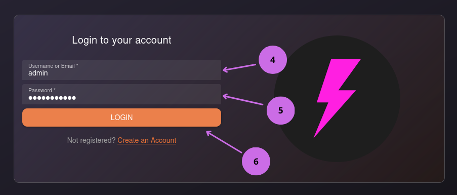 LNbits Login Page