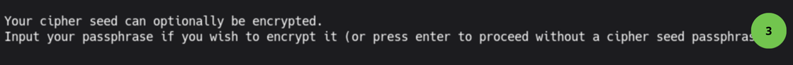 Crear passphrase