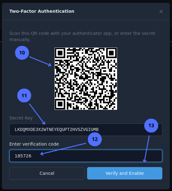 QR Code 2FA