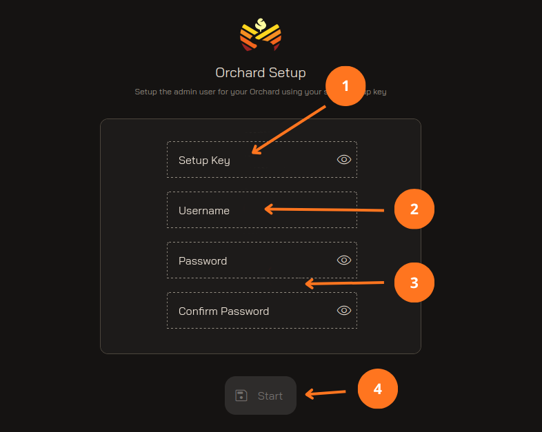 Orchard Initial Setup